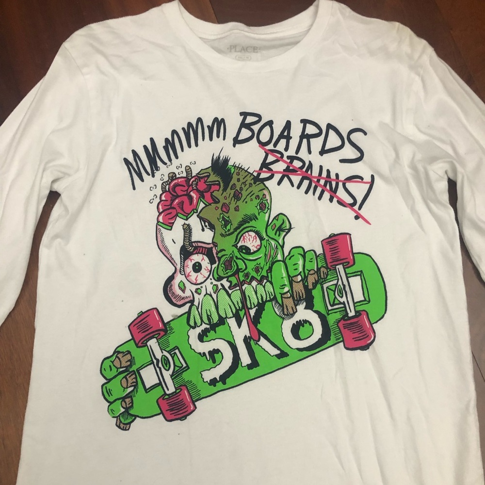 Children’s place zombie long sleeve shirt sz 16